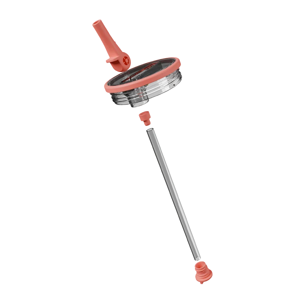 Removable Traveler Lid 32oz | Easy-Clean Flip Straw Leakproof