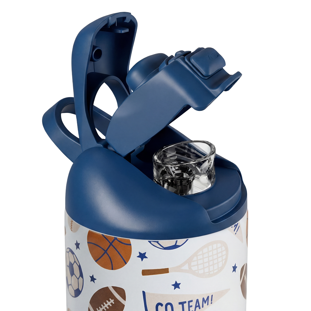 Ease2o 14oz | Leakproof 2-in-1 Kids Water Bottle with Straw &amp; Chug Spout – All Stars