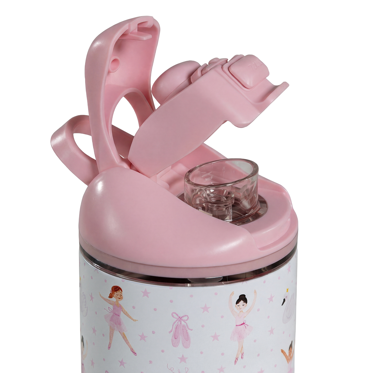 Ease2o 14oz | Leakproof 2-in-1 Kids Water Bottle with Straw &amp; Chug Spout – Ballerina