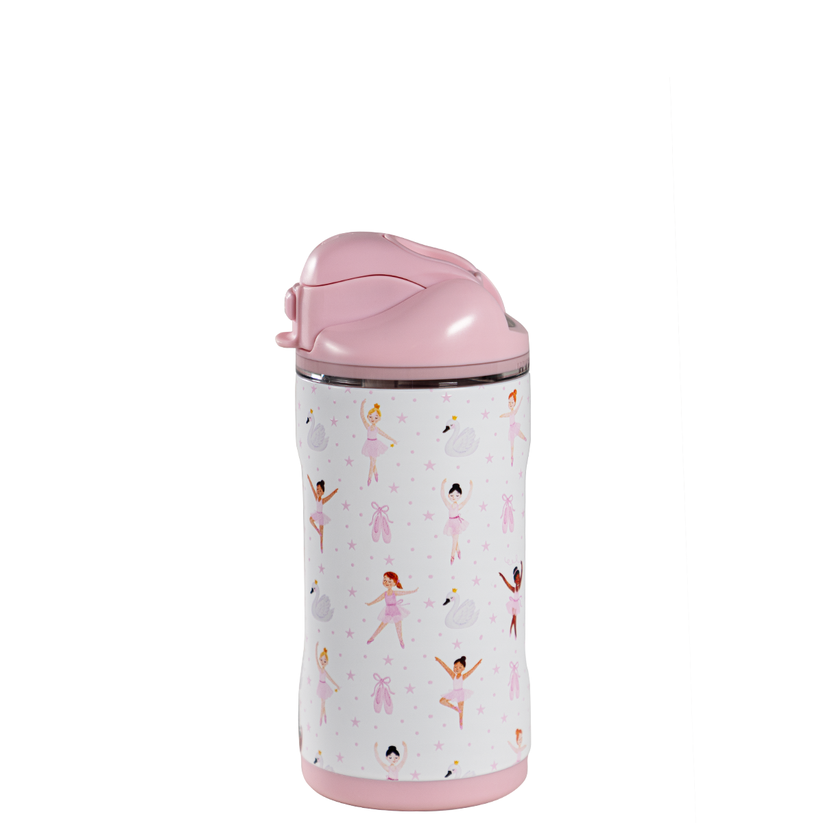 Ease2o 14oz | Leakproof 2-in-1 Kids Water Bottle with Straw &amp; Chug Spout – Ballerina