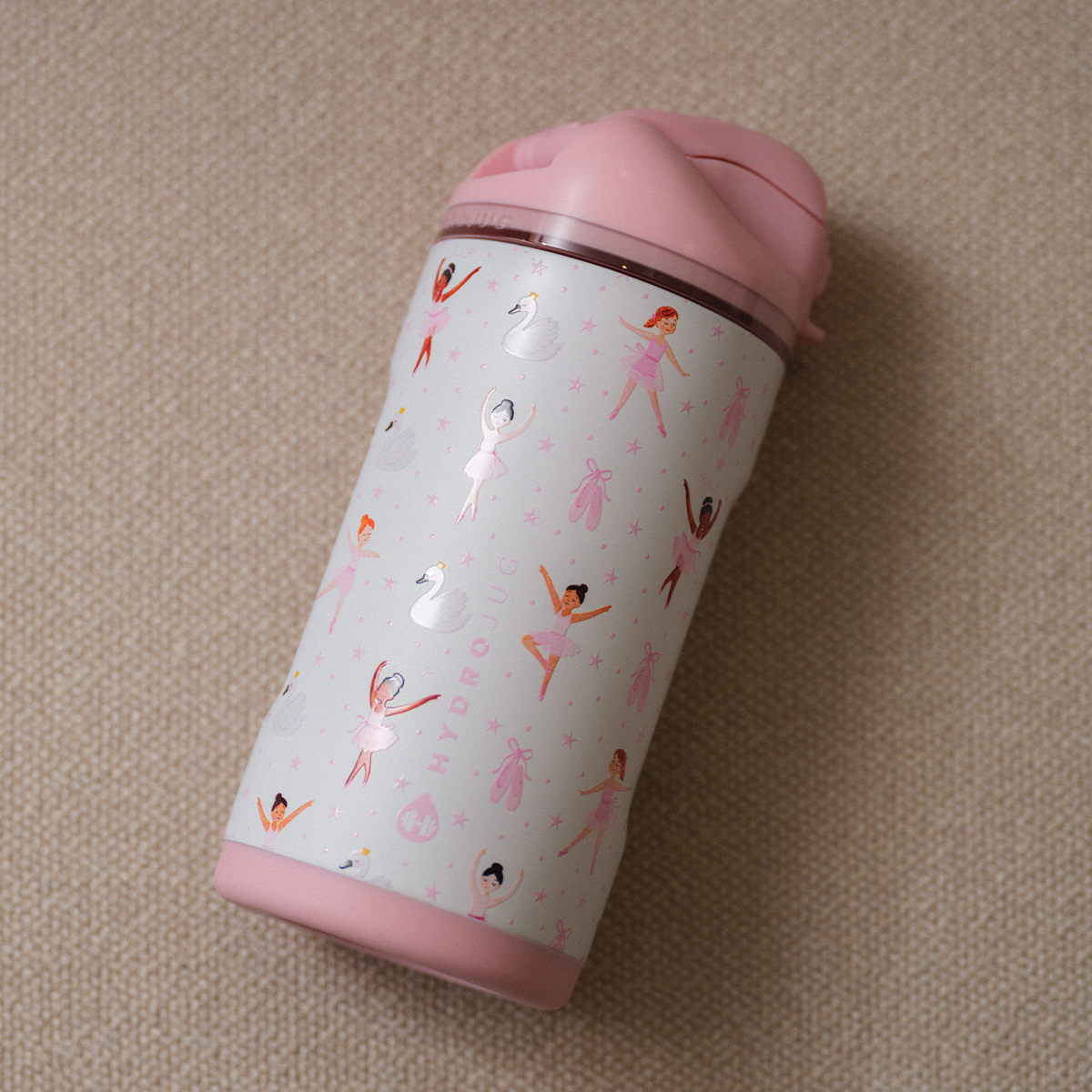 Ease2o 14oz | Leakproof 2-in-1 Kids Water Bottle with Straw &amp; Chug Spout – Ballerina