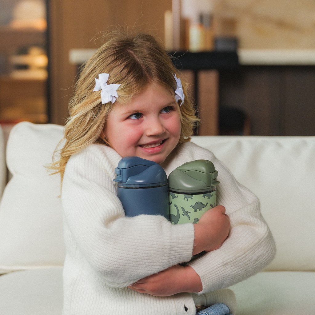 Ease2o 14oz | Leakproof 2-in-1 Kids Water Bottle with Straw &amp; Chug Spout – Cascade