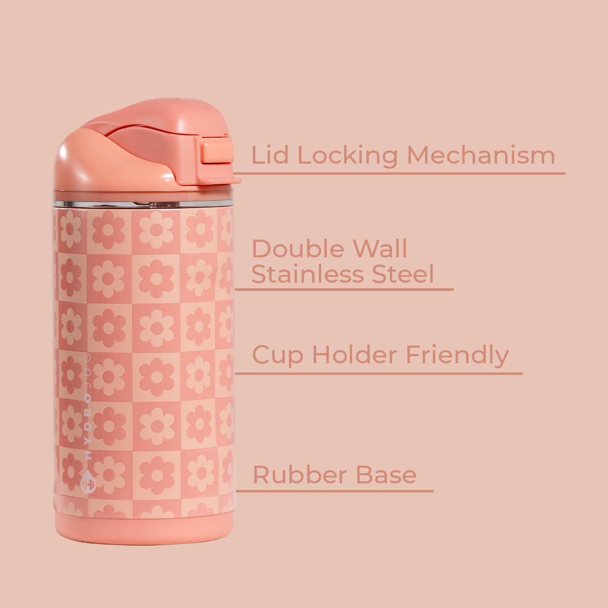 Ease2o 14oz | Leakproof 2-in-1 Kids Water Bottle Straw &amp; Chug Spout – Daisy Checkers
