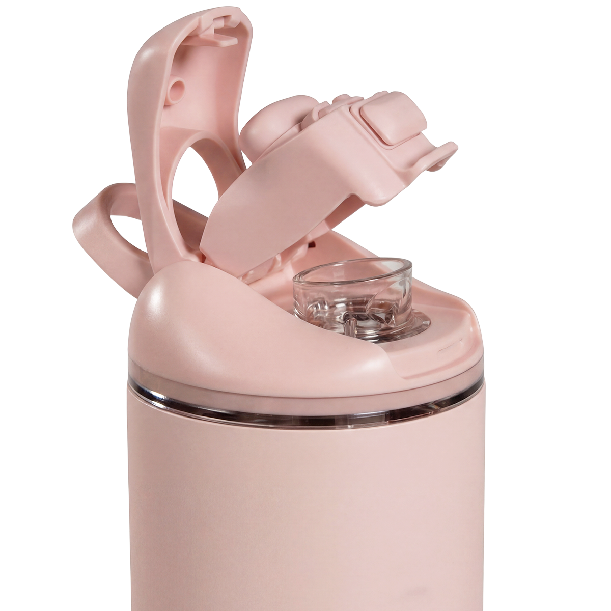 Ease2o 14oz | Leakproof 2-in-1 Kids Water Bottle with Straw &amp; Chug Spout – Dusty Rose