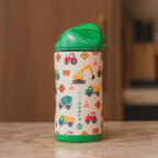 Ease2o 14oz | Leakproof 2-in-1 Kids Water Bottle Straw &amp; Chug Spout – Under Construction