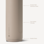 Ease2o 24oz | 2-in-1 Water Bottle with Soft Straw &amp; Chug Spout – Dune