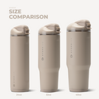 Ease2o 24oz | 2-in-1 Water Bottle with Soft Straw &amp; Chug Spout – Dune
