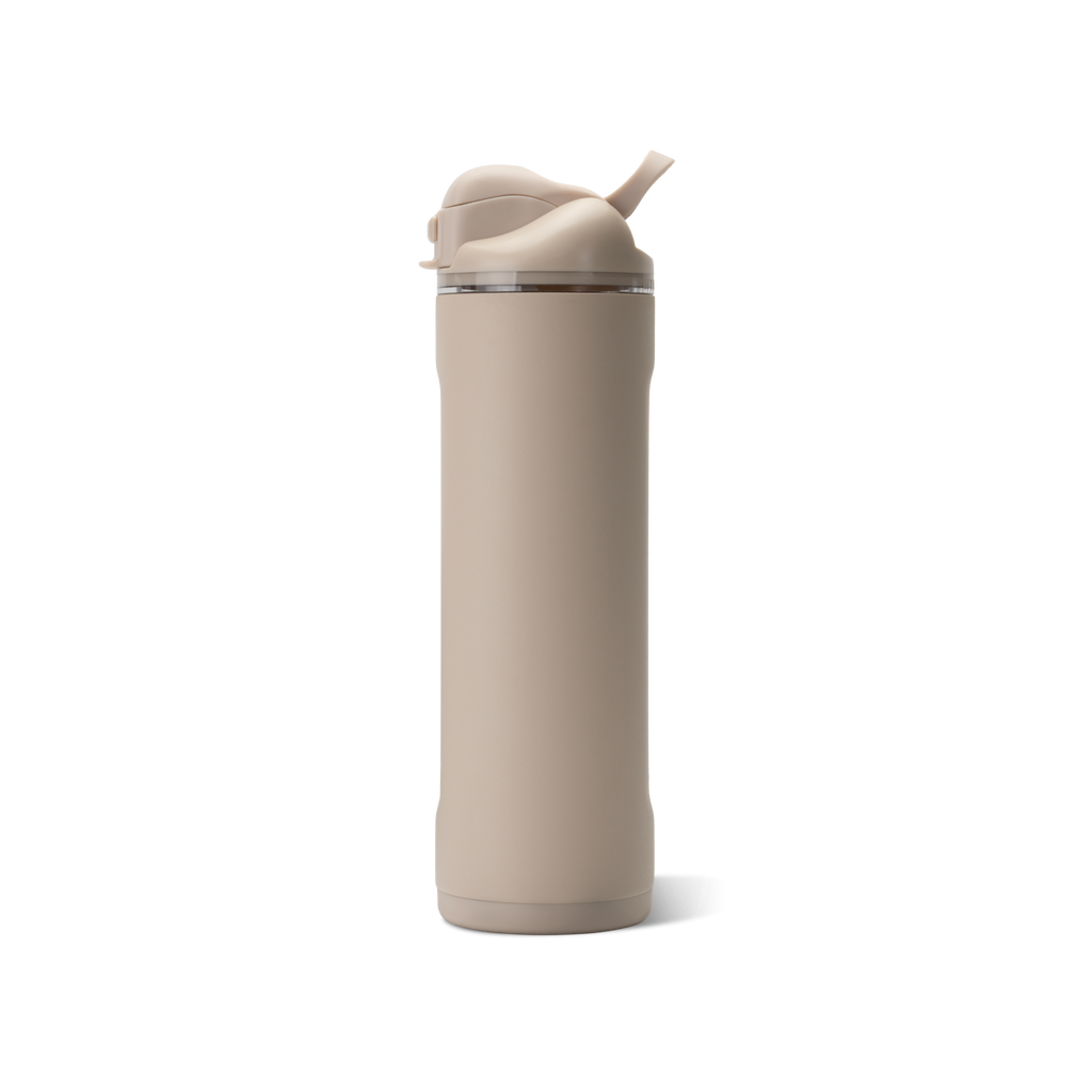 Ease2o 24oz | 2-in-1 Water Bottle with Soft Straw &amp; Chug Spout – Dune