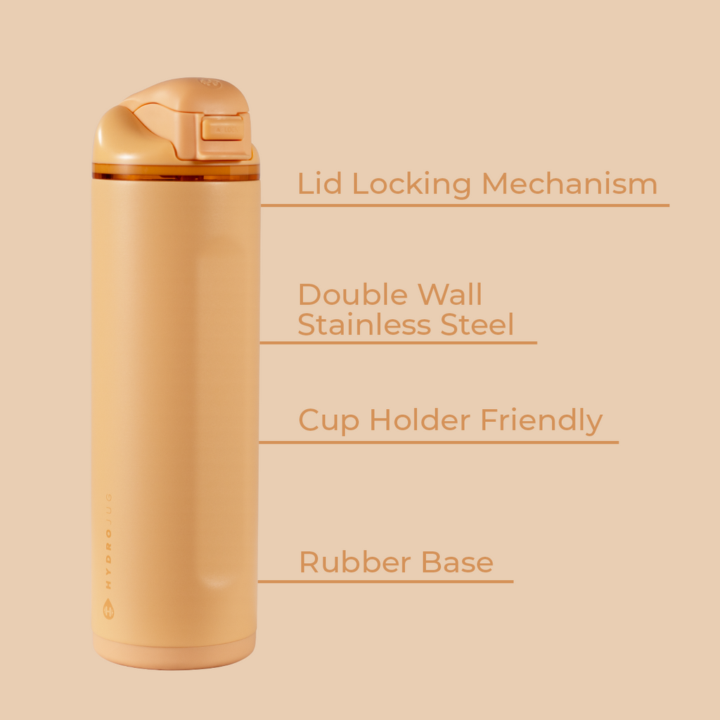 Ease2o 24oz | 2-in-1 Water Bottle with Soft Straw &amp; Chug Spout – Marigold