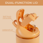 Ease2o 24oz | 2-in-1 Water Bottle with Soft Straw &amp; Chug Spout – Marigold