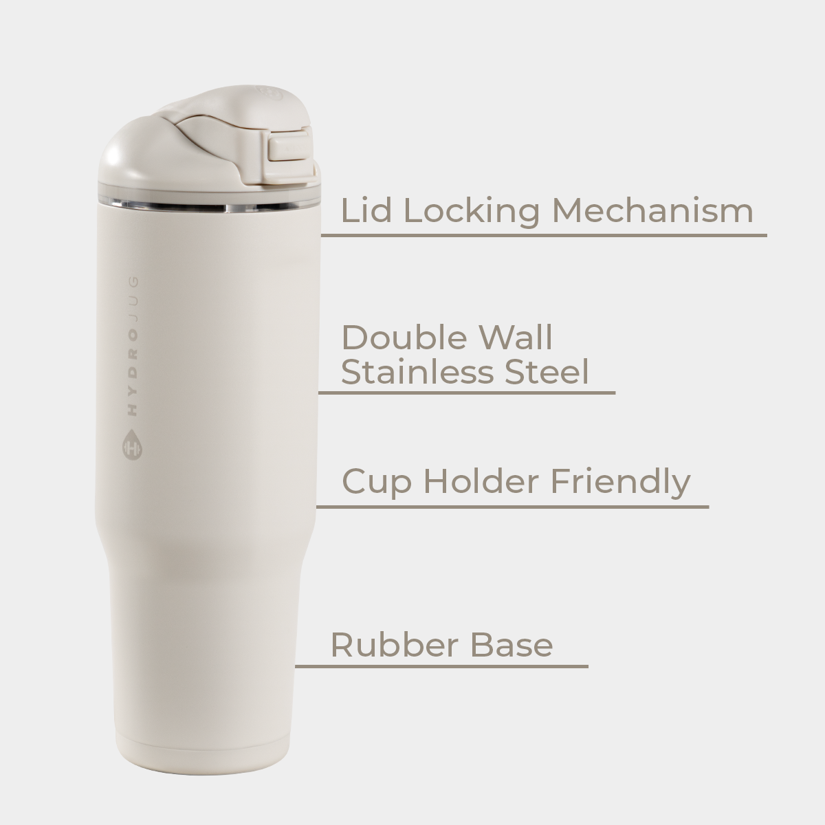 Ease2o 32oz | Compact Water Bottle with Straw &amp; Chug Spout – Linen