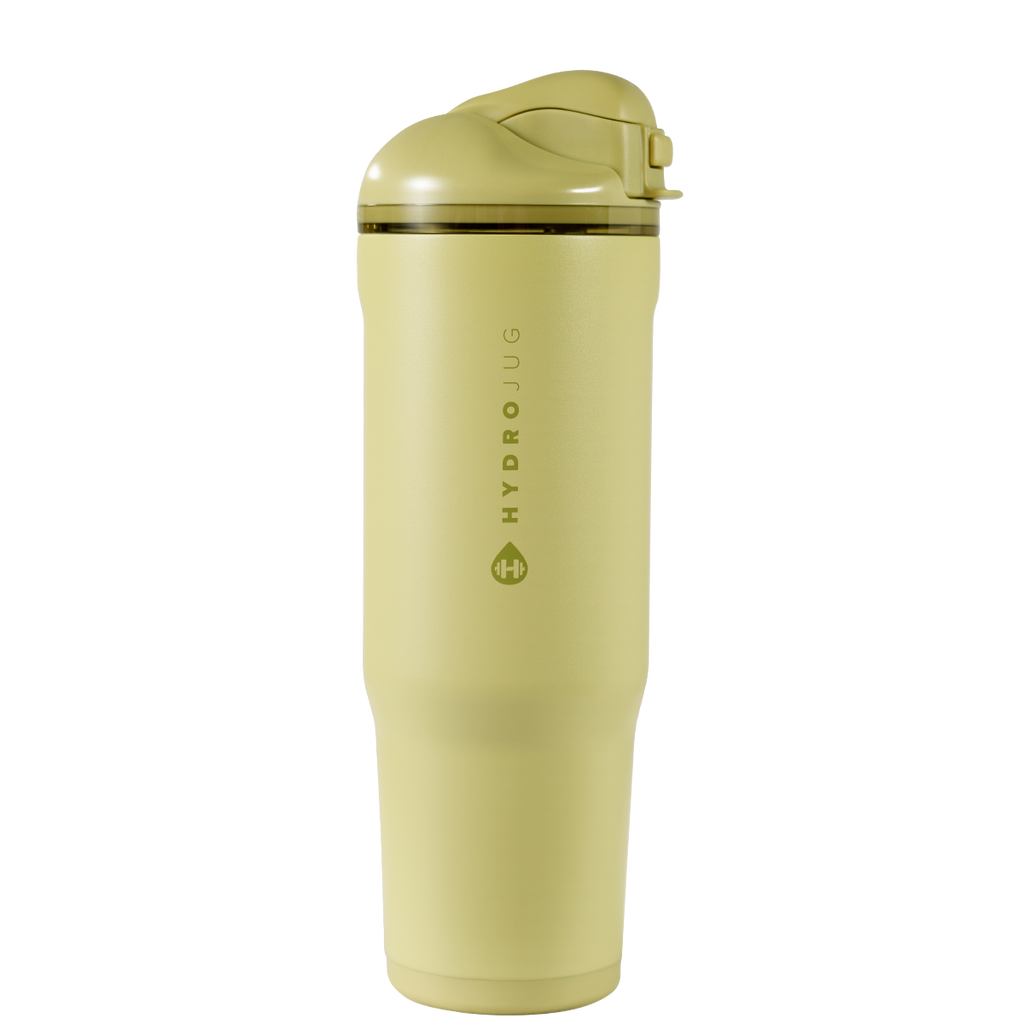 Ease2o 32oz | Compact Water Bottle with Straw &amp; Chug Spout – Olive