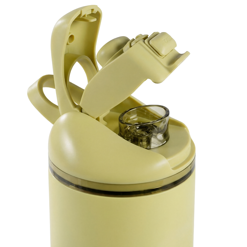 Ease2o 32oz | Compact Water Bottle with Straw &amp; Chug Spout – Olive