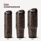 Ease2o 40oz | Dual-Function Water Bottle with Straw &amp; Chug Spout – Brown Leopard