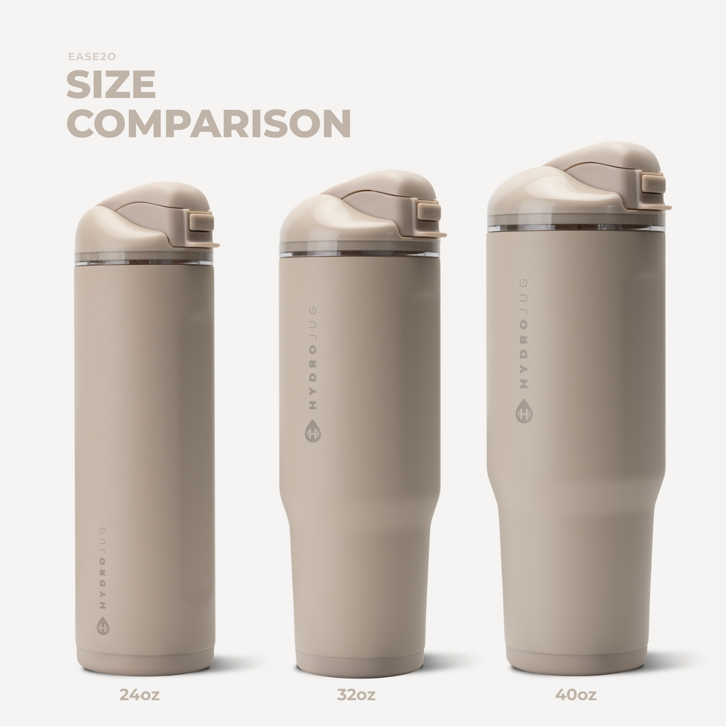 Ease2o 40oz | Dual-Function Water Bottle with Straw &amp; Chug Spout – Dune