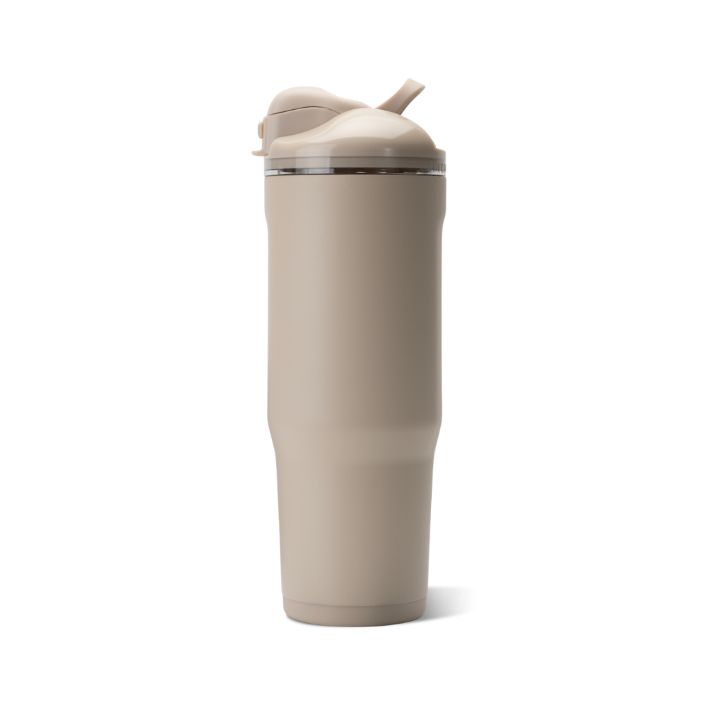 Ease2o 40oz | Dual-Function Water Bottle with Straw &amp; Chug Spout – Dune