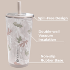 Everyday Tumbler 20oz | Ceramic-Lined Insulated Tumbler with Straw – Camo