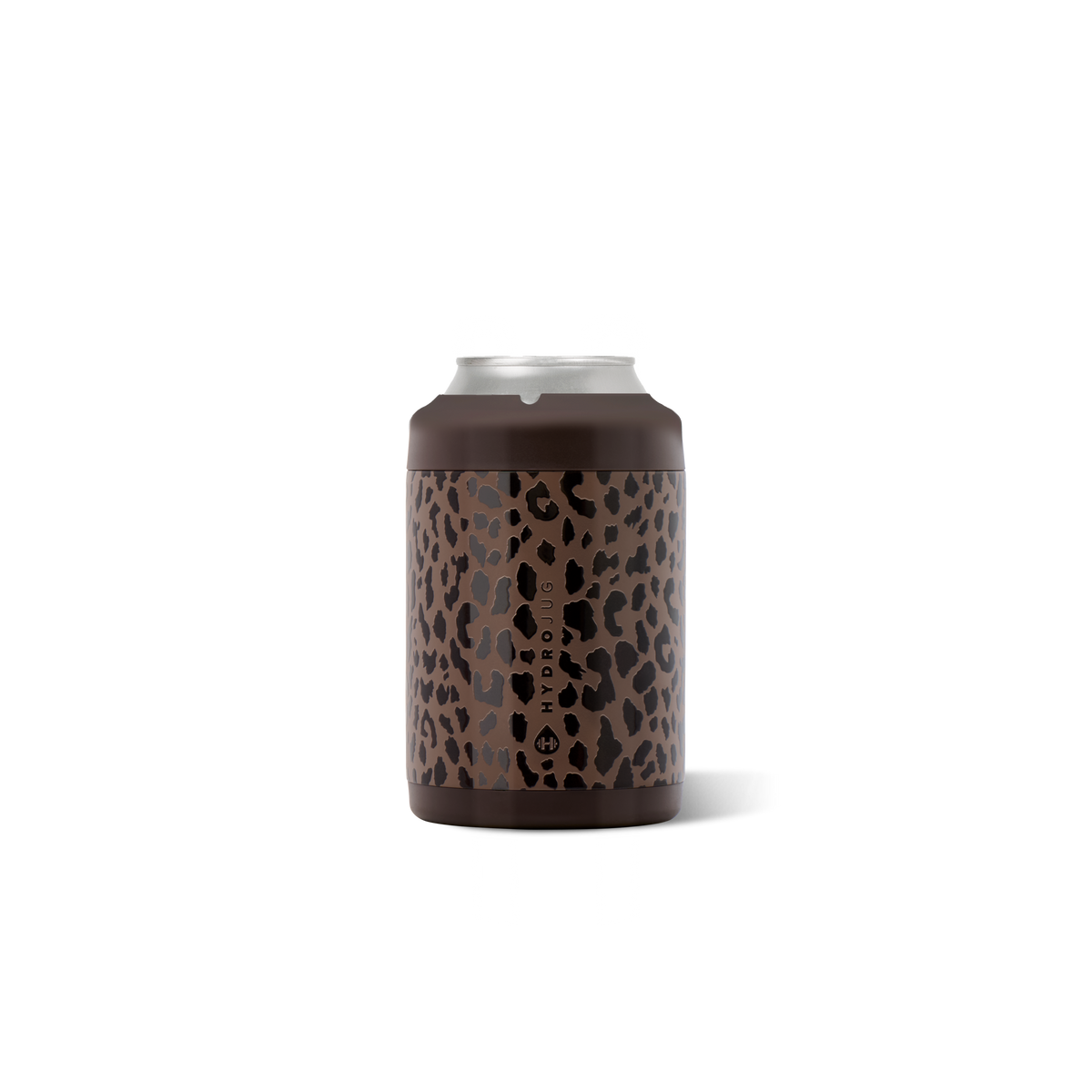 Standard Can Cooler 12oz - Brown Leopard