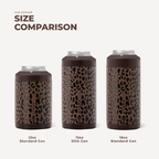 Standard Can Cooler 12oz - Brown Leopard