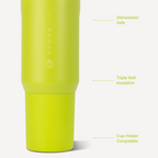 Sport 20oz | Insulated Water Bottle Leakproof Flip Straw – Lemon Lime