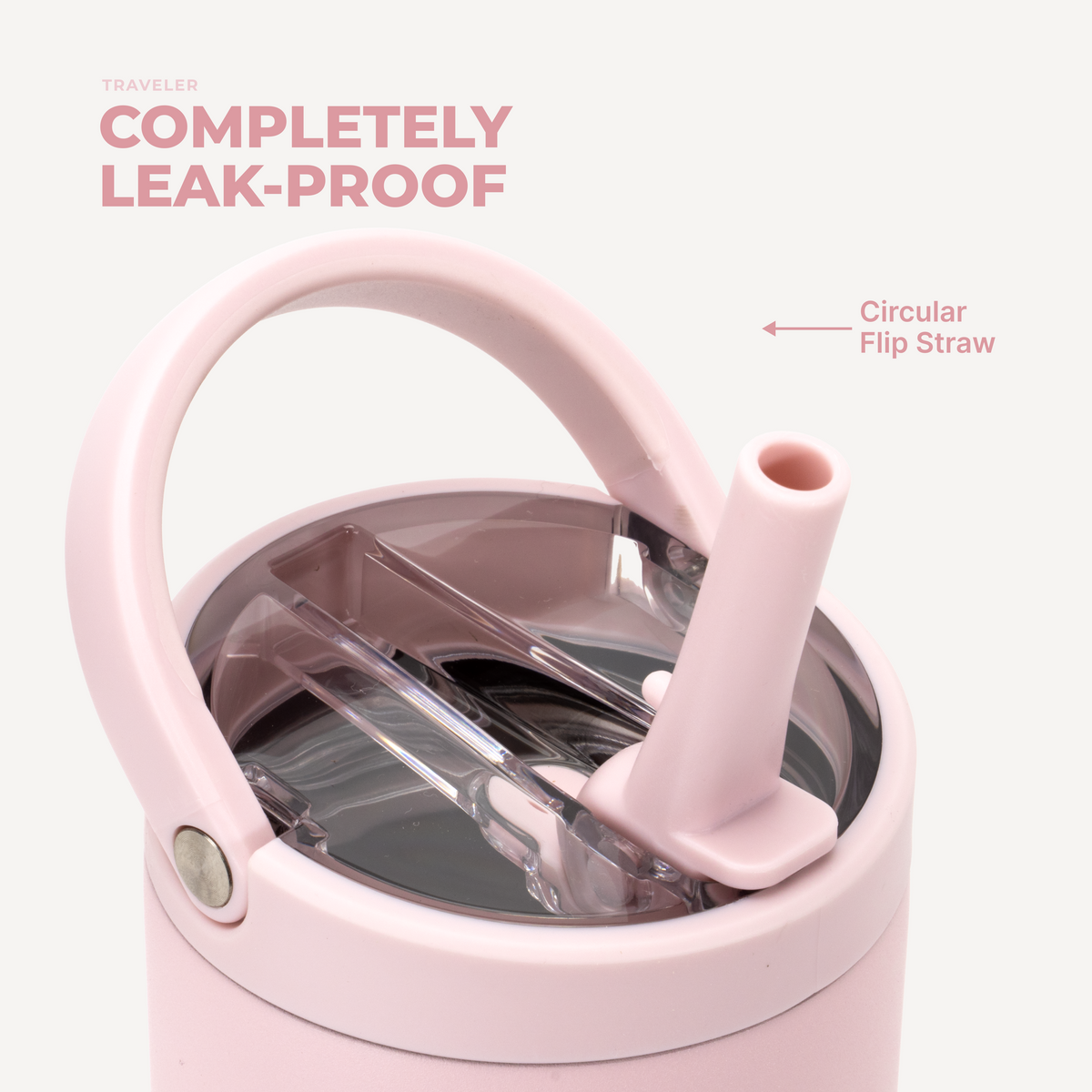 Sport 20oz | Insulated Water Bottle Leakproof Flip Straw – Pink Sand