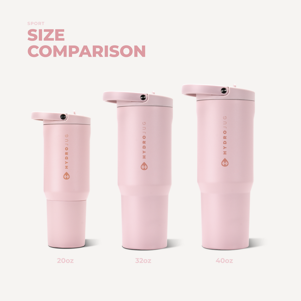Sport 20oz | Insulated Water Bottle Leakproof Flip Straw – Pink Sand