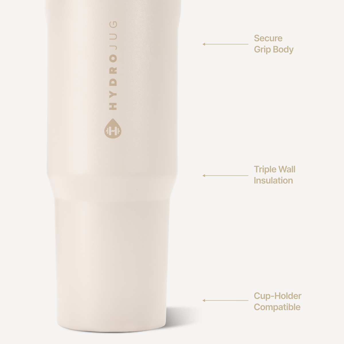 Sport 32oz | Leakproof Insulated Water Bottle Workout &amp; Hike – Cream