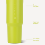 Sport 32oz | Leakproof Insulated Water Bottle Workout &amp; Hike – Lemon Lime