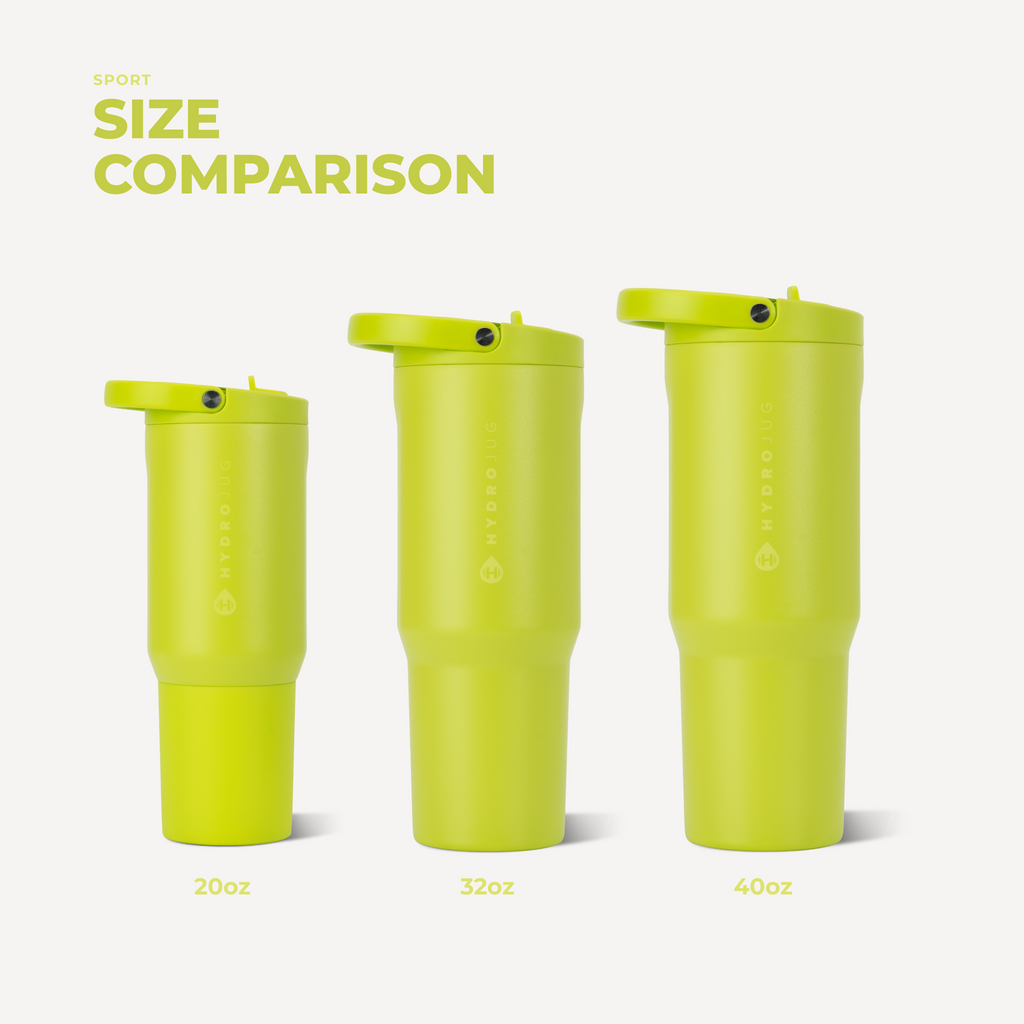 Sport 32oz | Leakproof Insulated Water Bottle Workout &amp; Hike – Lemon Lime