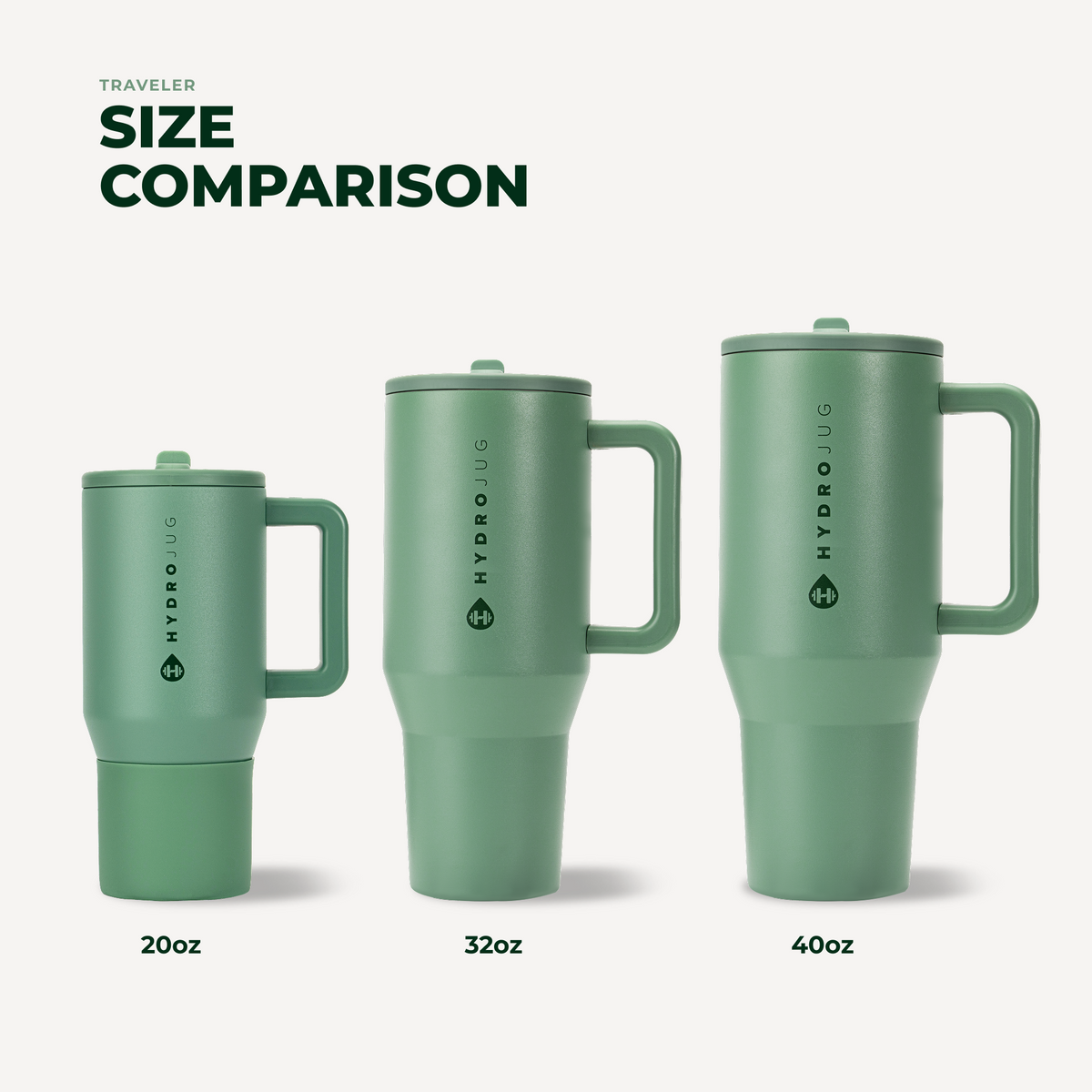 Traveler 32oz | Leakproof Insulated Tumbler with Handle – Sage