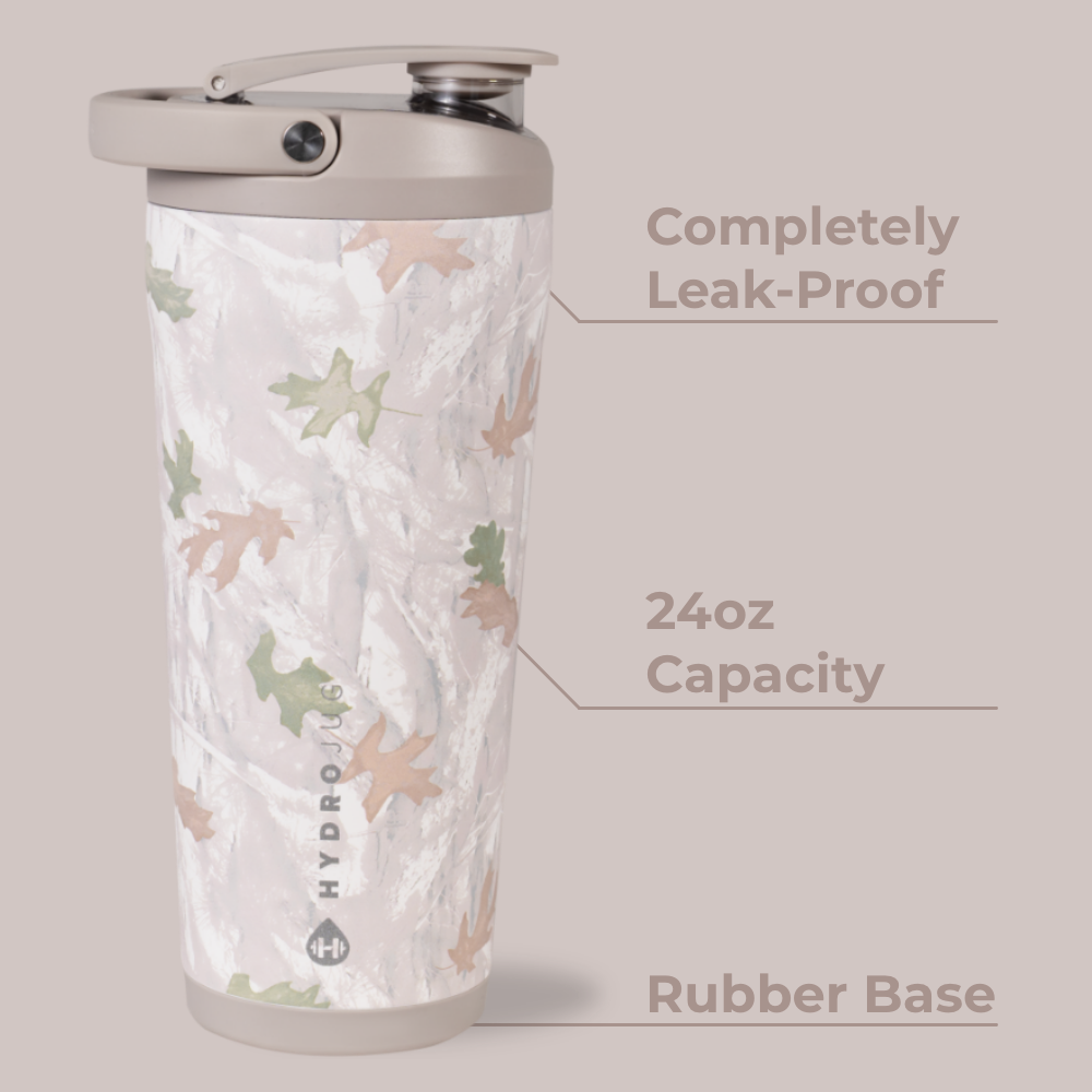 Insulated Shaker 24oz | Stainless Steel Protein Shaker Silent Grate – Camo
