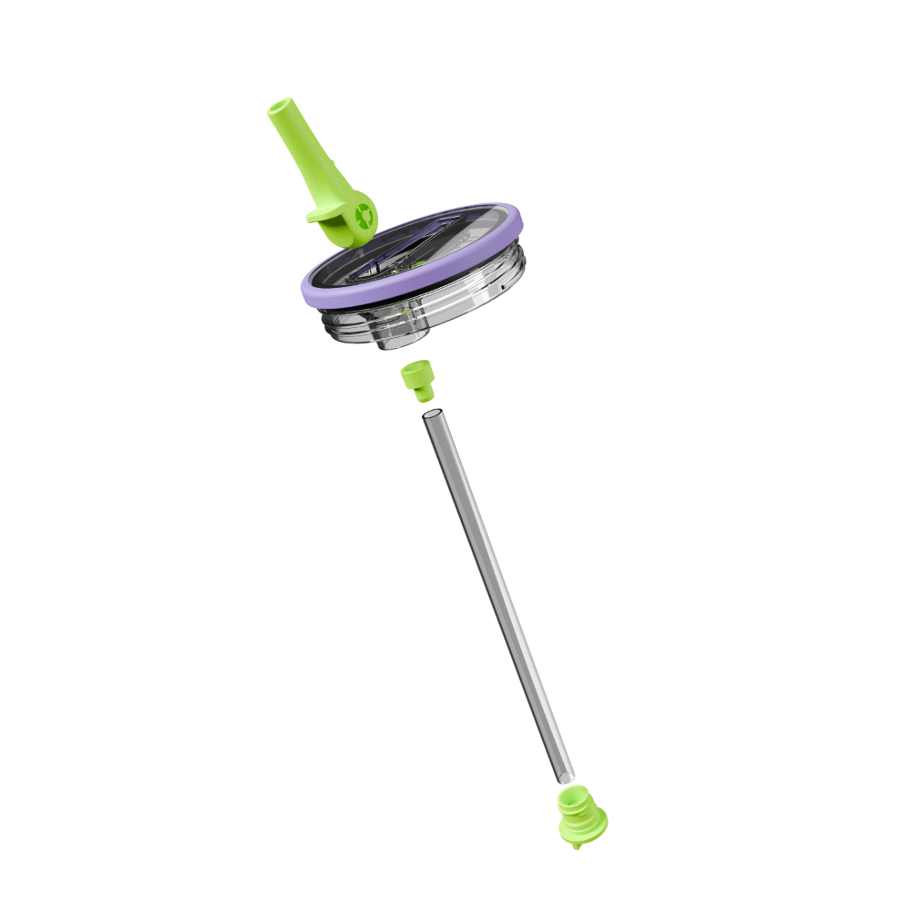 Removable Traveler Lid 40oz | Easy-Clean Flip Straw Leakproof